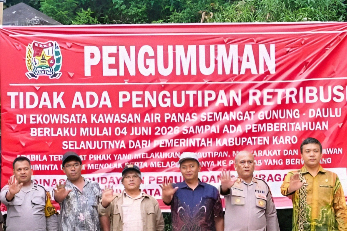 Karo Regency Asks Tourists to Refuse Levies at Doulu Hot Springs