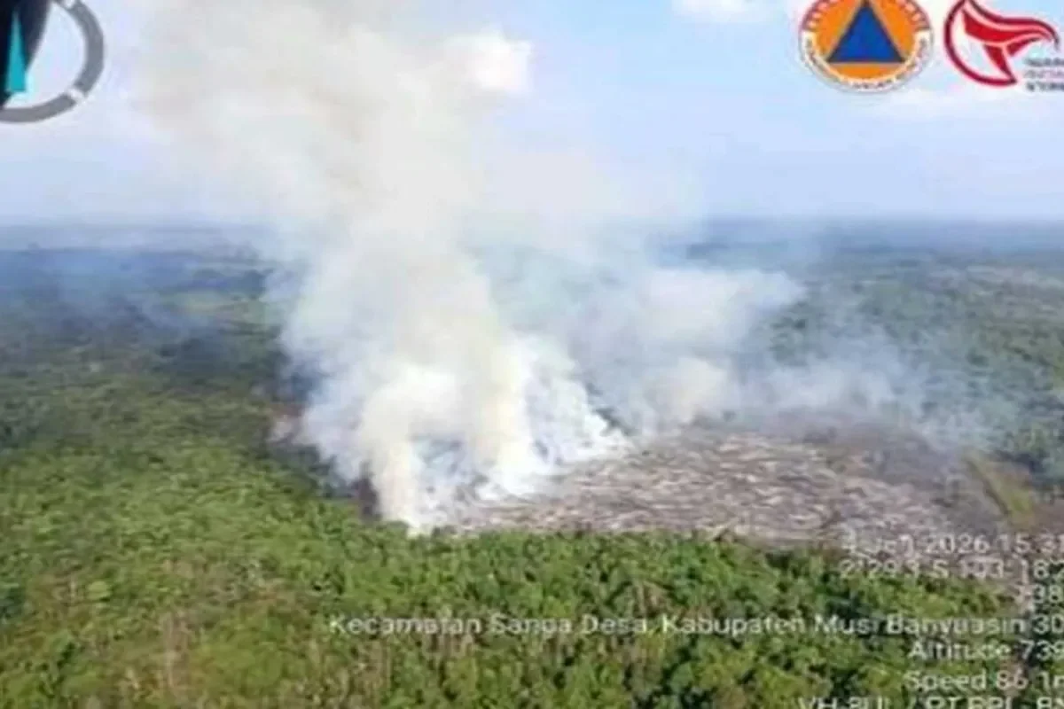 South Sumatra BPBD Records 154 Forest and Land Fires by Mid-June