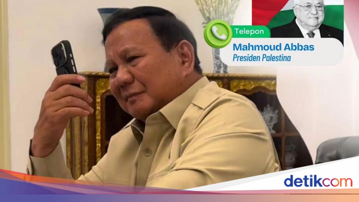 Prabowo Receives Call from Mahmoud Abbas, Discusses Palestine Situation and Offers Support