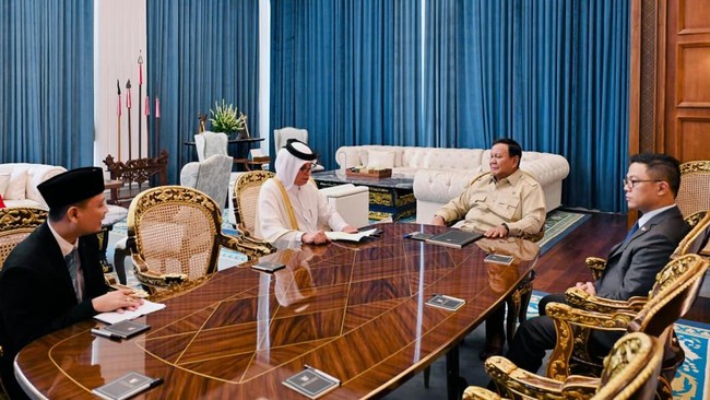Meeting Prabowo at the Palace, Qatar's Foreign Minister Discusses Rp70.8 Trillion Investment