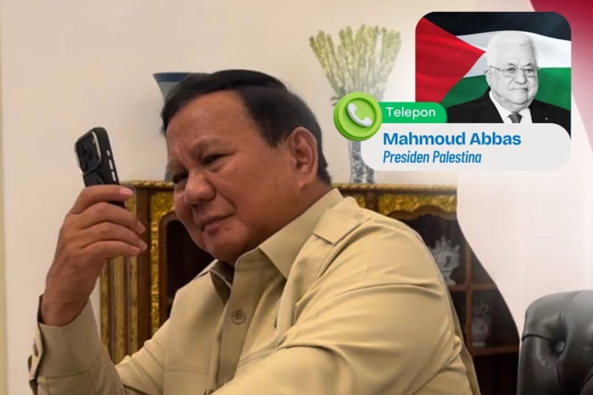 Prabowo reaffirms Indonesia's support for Palestine in call with Abbas