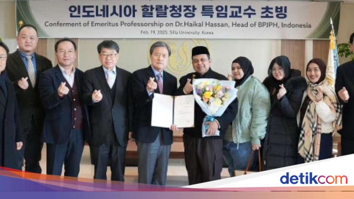 BPJPH Chief Receives Honorary Professorship from South Korea's Silla University