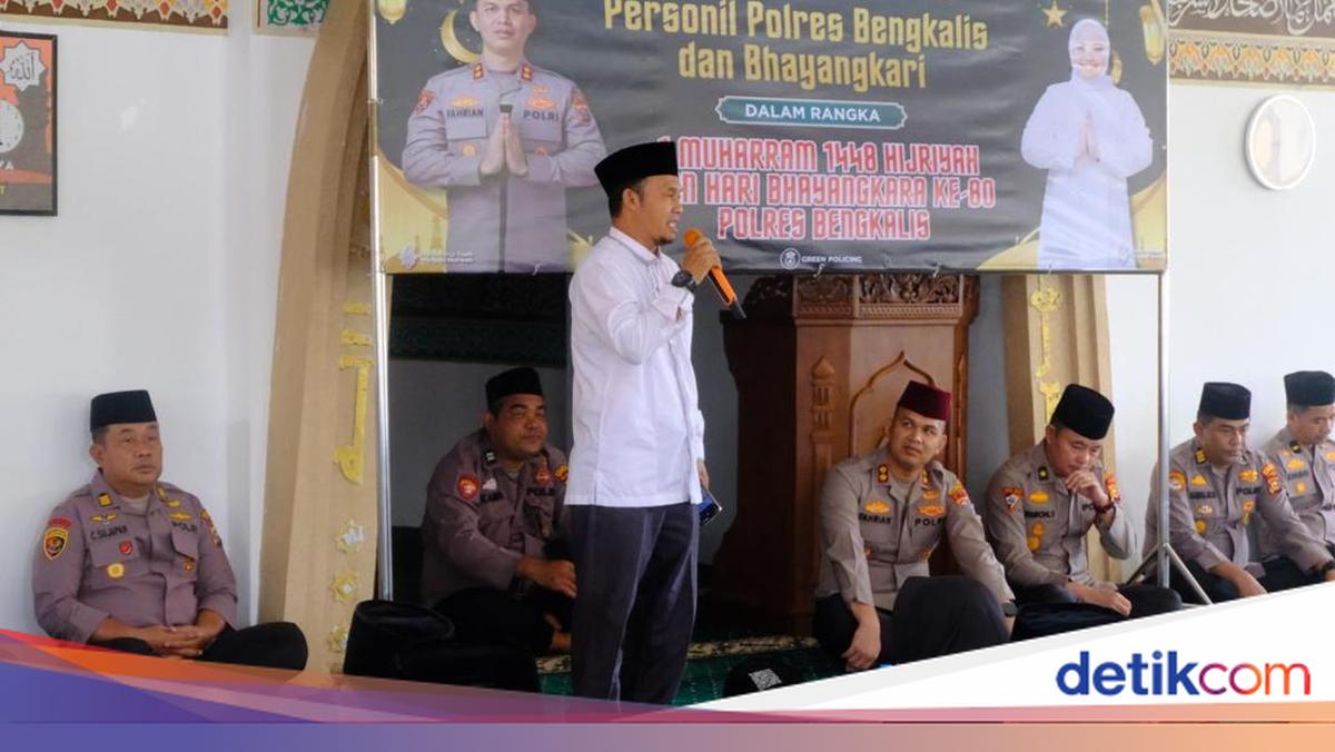 Welcoming Bhayangkara Anniversary, Bengkalis Police Hold Joint Prayers on 1 Muharram
