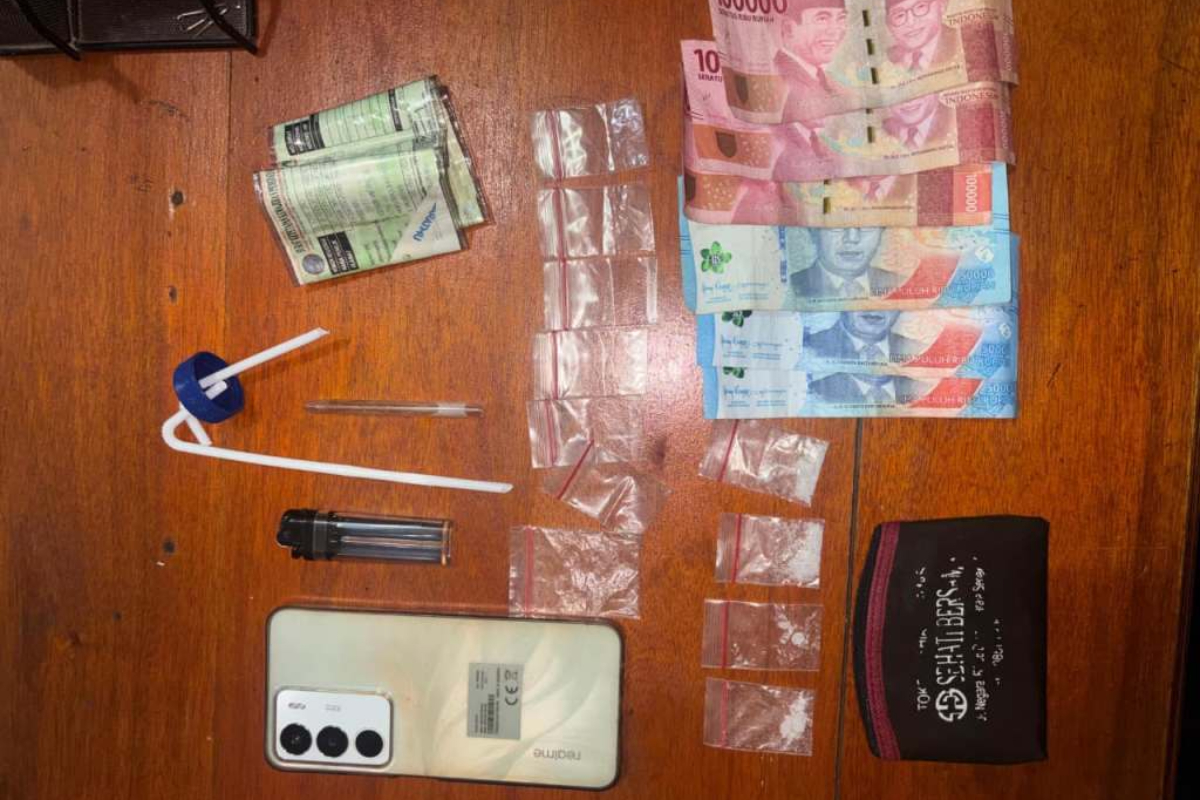 Police Arrest Drug Dealer in Nusantara Capital City Area, Seize Four Packets of Methamphetamine