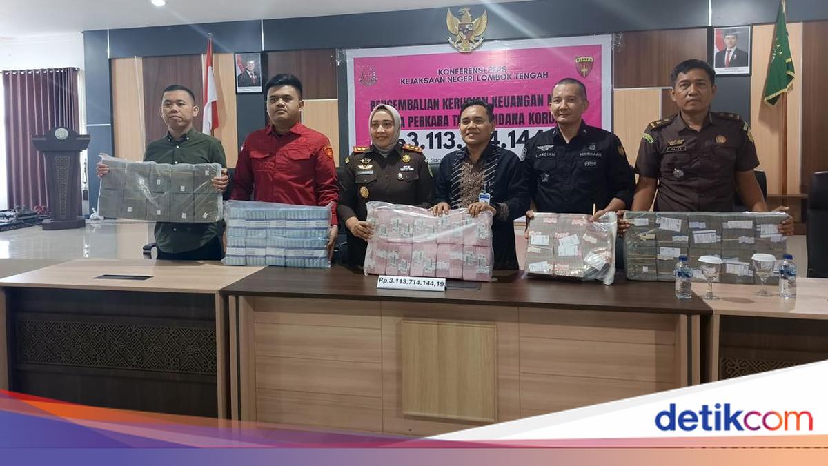 Central Lombok Prosecutor's Office Displays Rp 3.1 Billion in Seized Corruptors' Funds