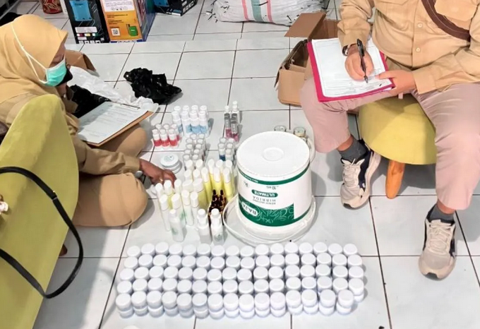 BBPOM Mataram Seizes Illegal Cosmetics and Hard Drugs in Lombok