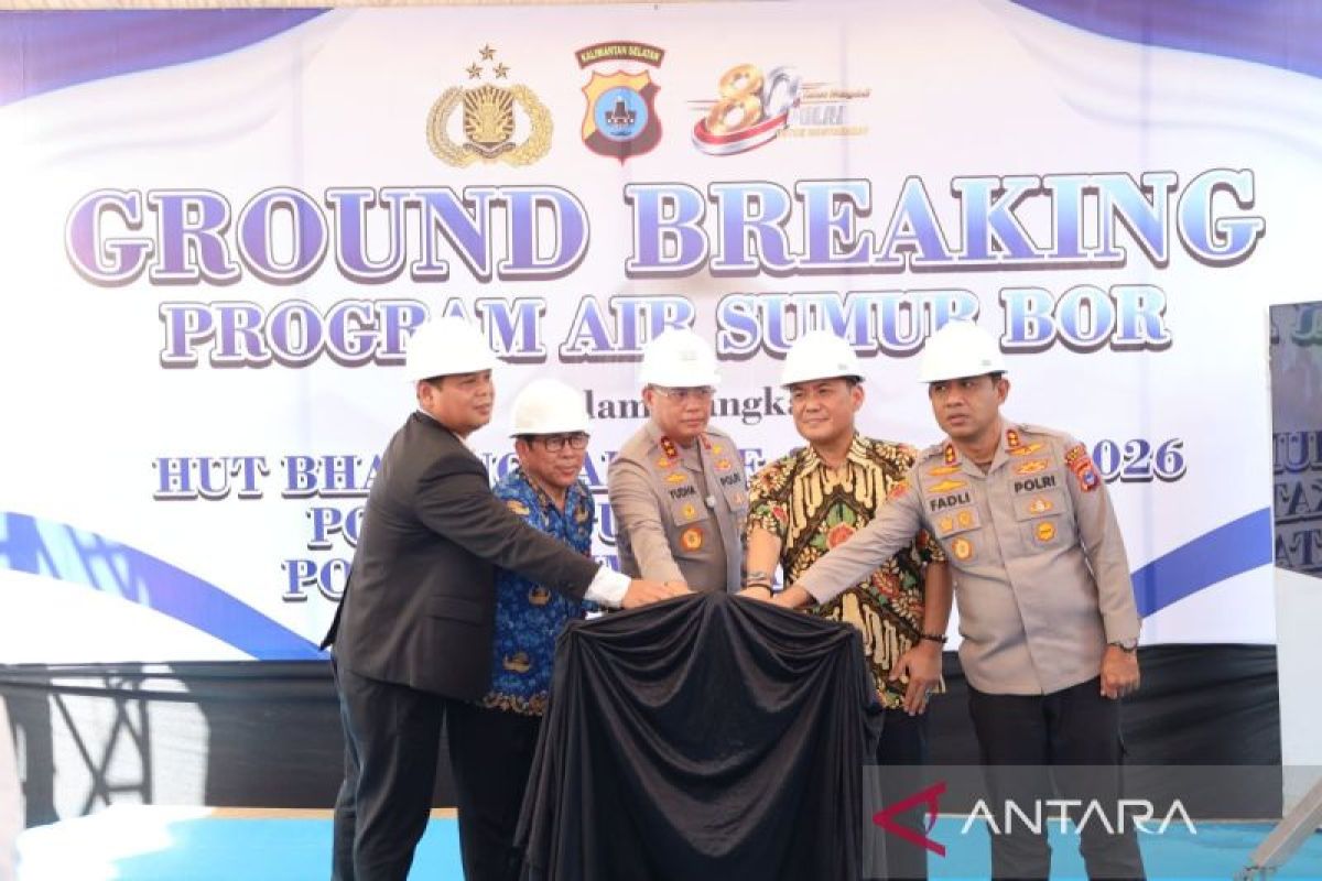 South Kalimantan Police Build 11 Boreholes to Improve Public Water Access