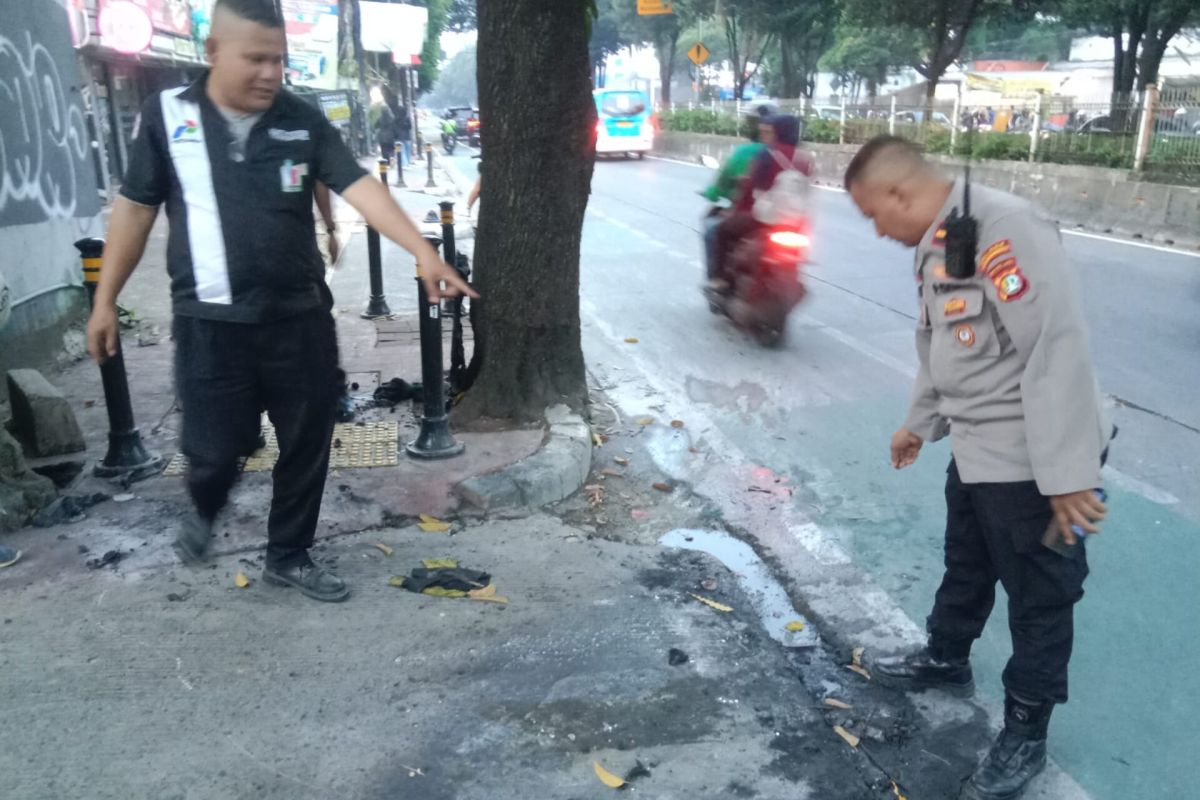 Police Investigate Motorcycle Fire After Refuelling at Ragunan Petrol Station