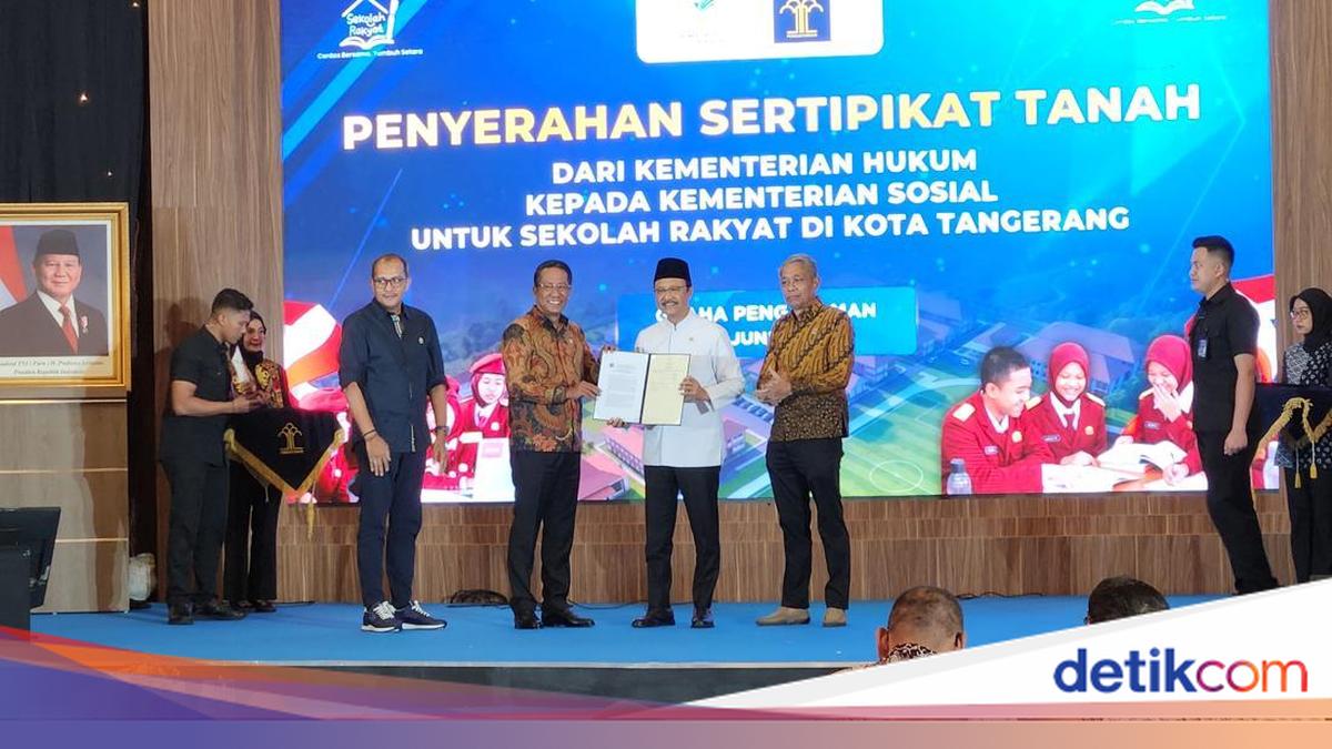 Ministry of Law Hands Over 6.3 Hectares of Land to Social Affairs Ministry for 'Sekolah Rakyat' Construction