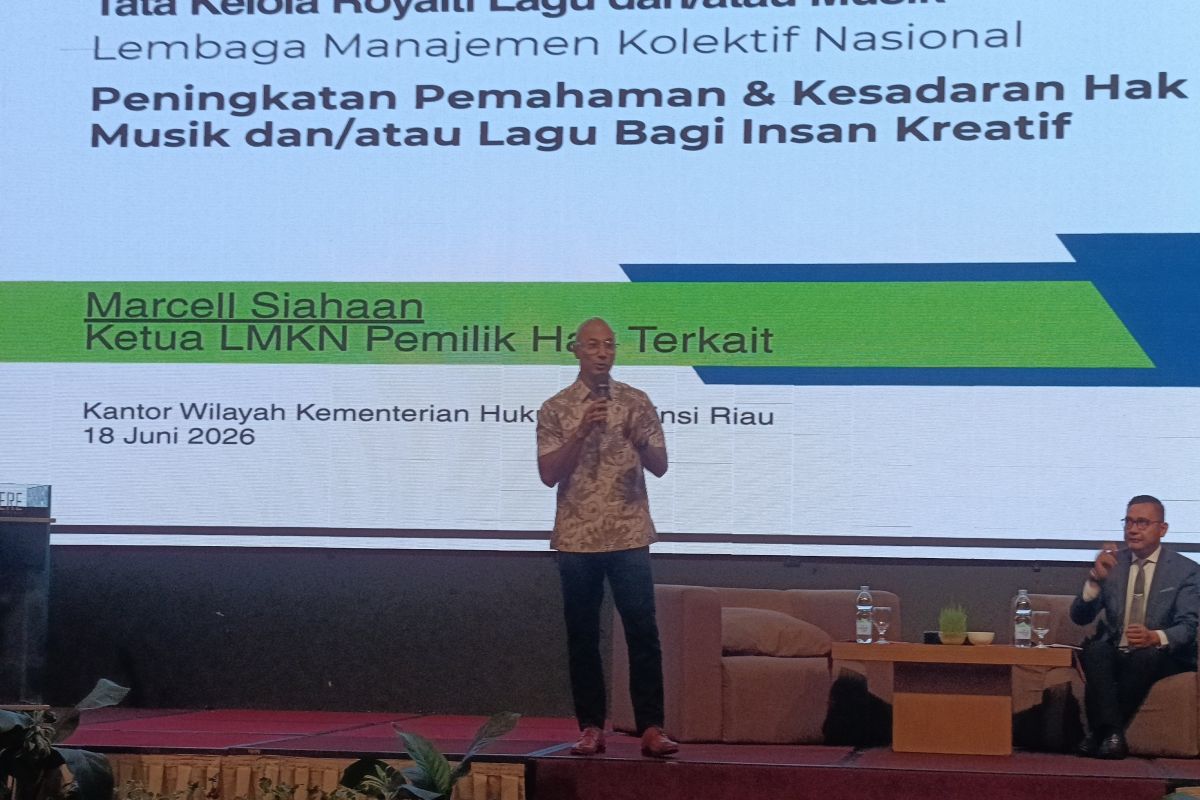 Marcell Siahaan promotes understanding of music and song copyright in Riau