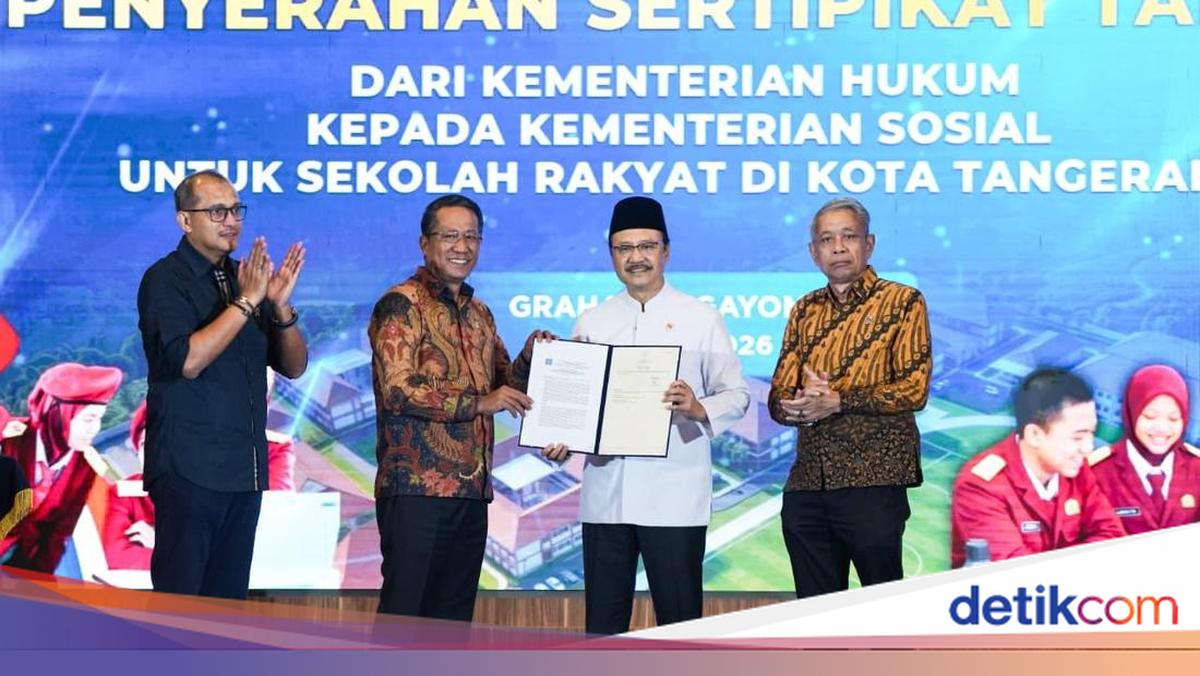 Law Ministry Grants Land in Tangerang for 'Sekolah Rakyat' Schools