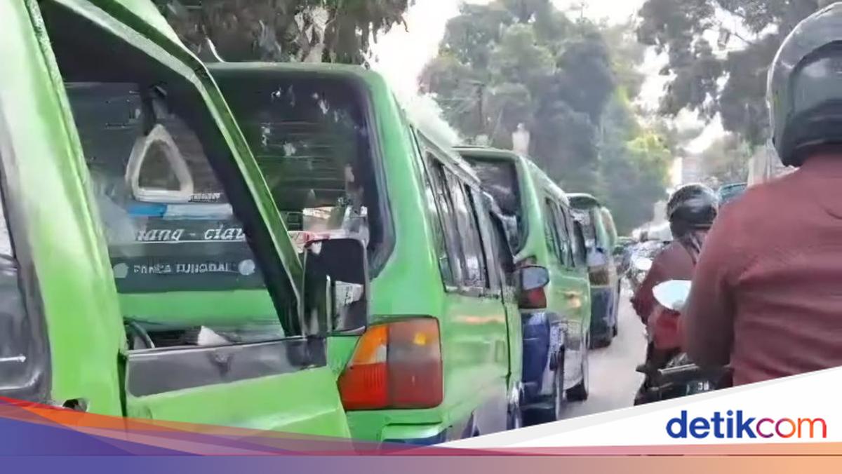 Bogor Angkot Drivers Protest Addition of Biskita Bus Stops
