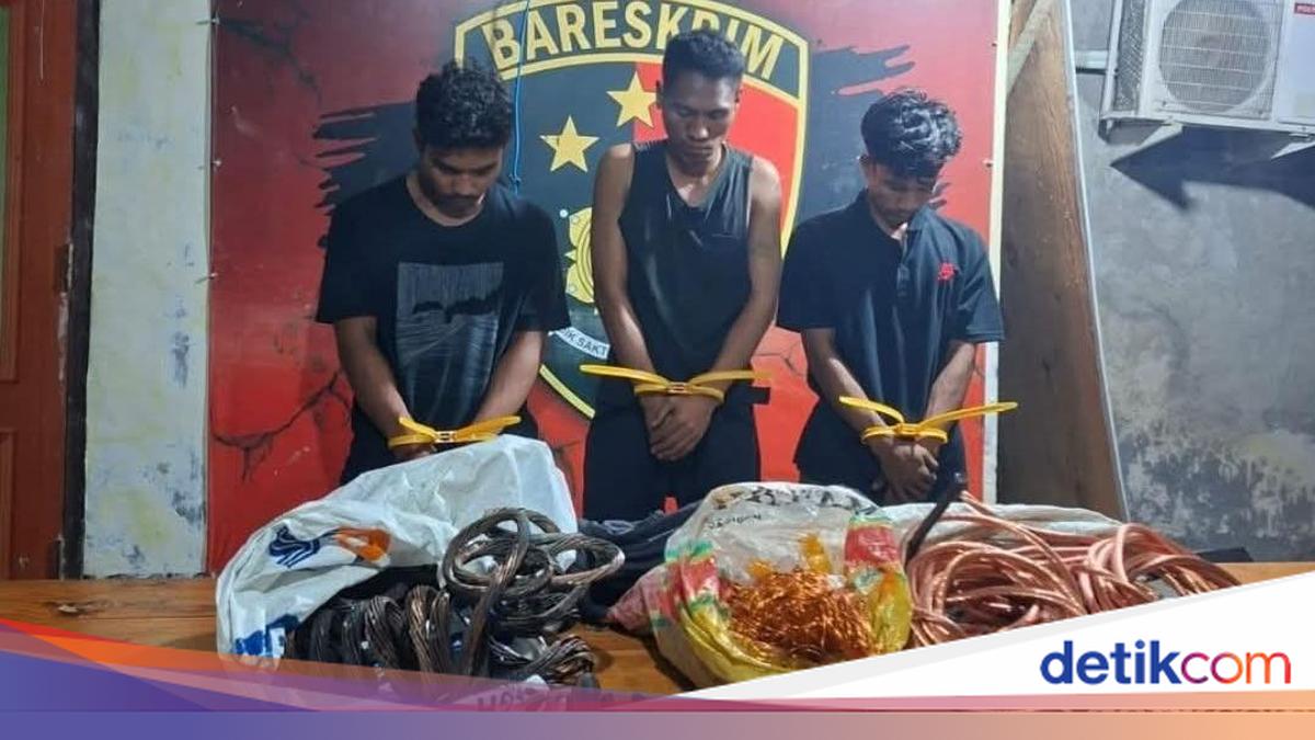 Two Unemployed Men Arrested for Stealing PLN Substation Cables Worth Rp 60 Million in Dompu