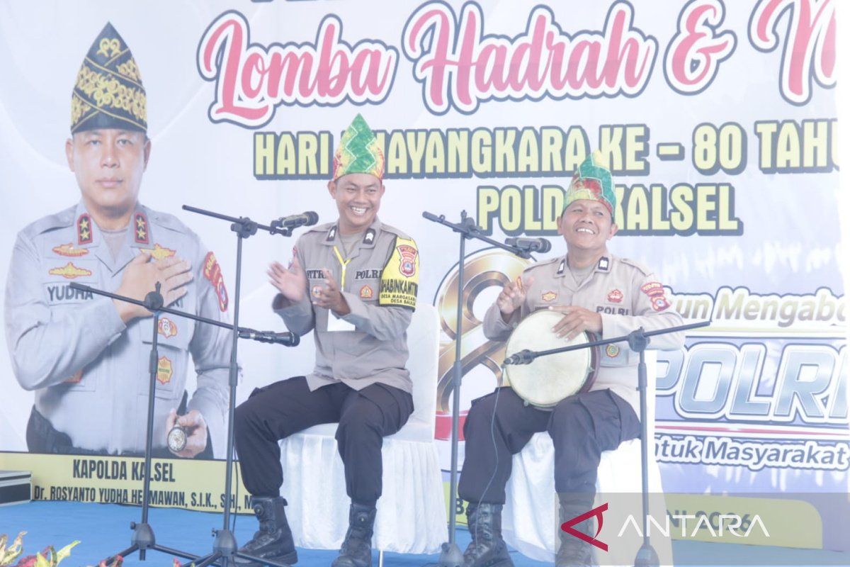 South Kalimantan Police Preserve Traditional Arts Through Madihin and Hadrah Competition