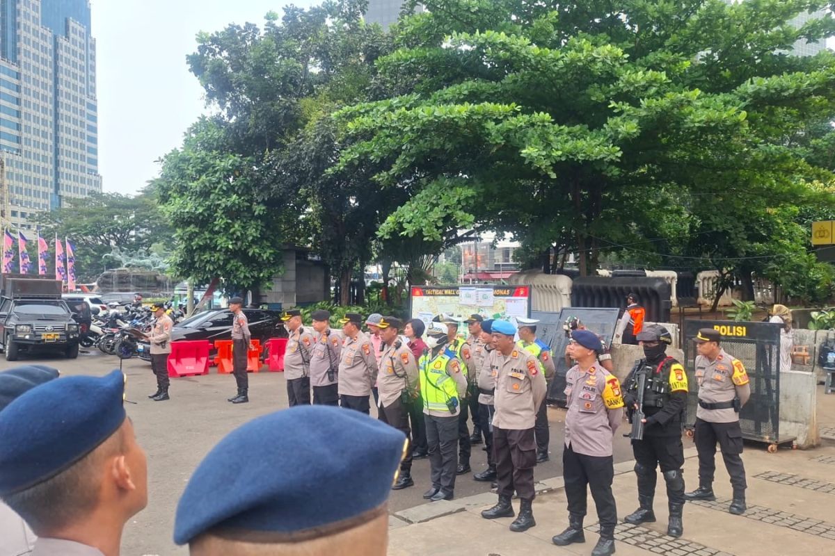 3,761 Joint Personnel Deployed to Secure Protest in Central Jakarta
