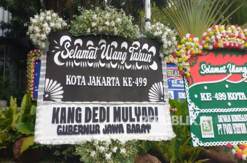 Jakarta Council Speaker Responds to KDM's Black-Themed Floral Tribute on City's Anniversary