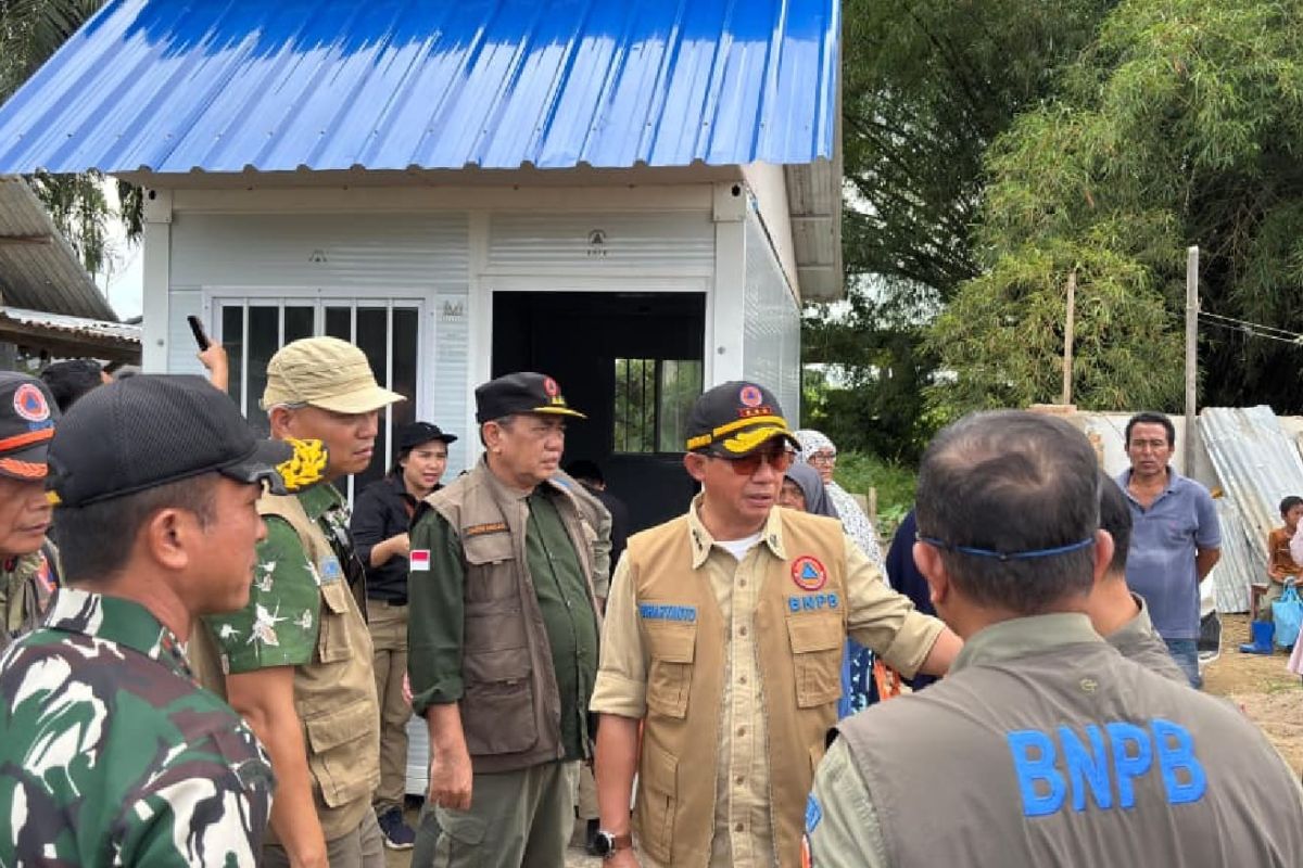 BNPB Chief: Construction of Temporary and Permanent Shelters Being Accelerated