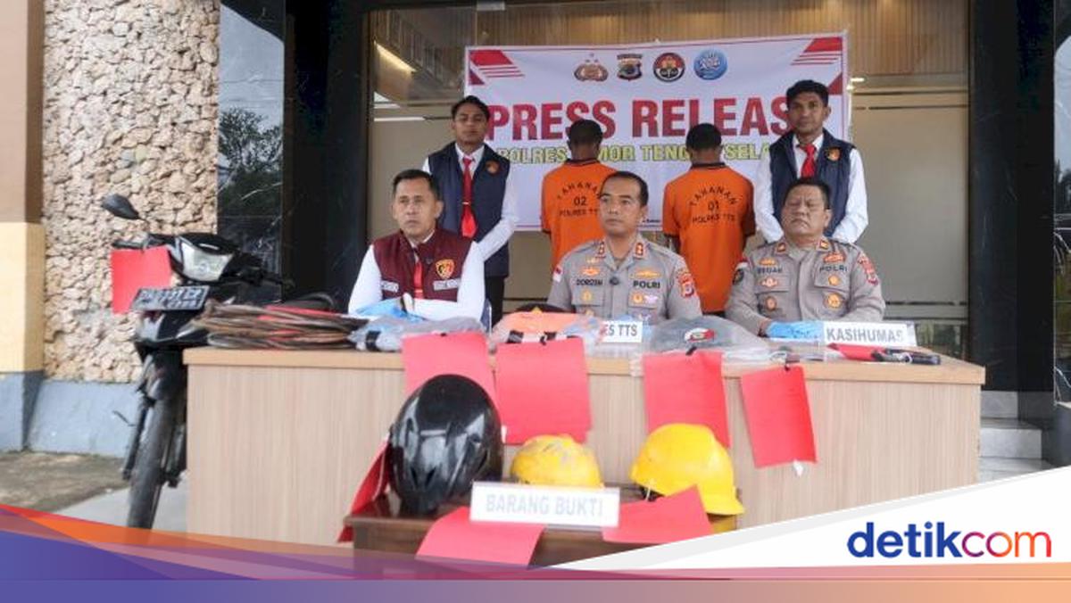 Two Cable Thieves Posing as PLN Officers Arrested in South Central Timor