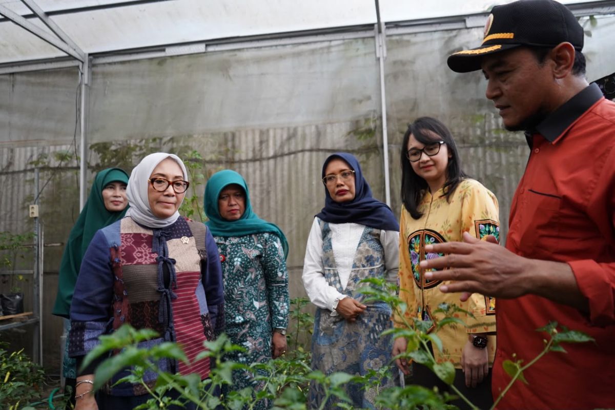 Minister Arifah Applauds Sustainable Food Garden Management in Kediri Village