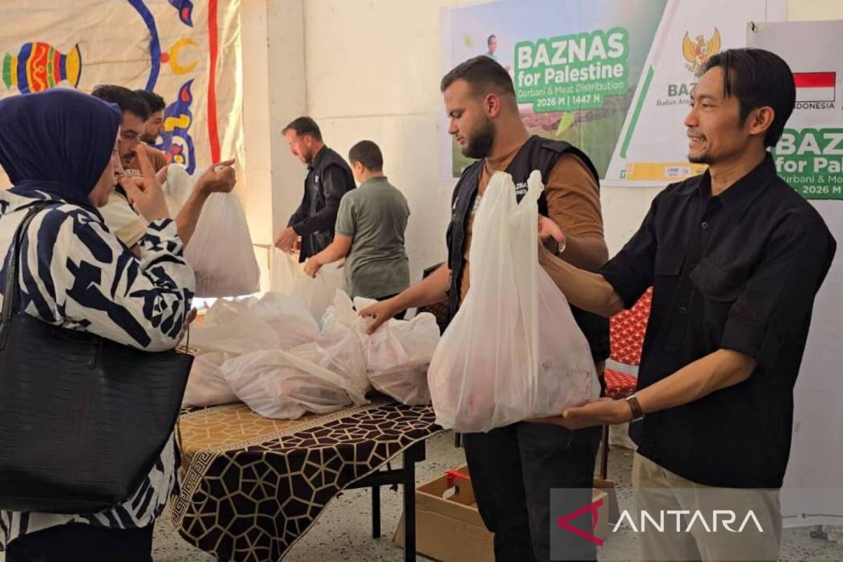 Baznas Distributes Indonesian Qurbani Meat to 6,700 Palestinian Refugees