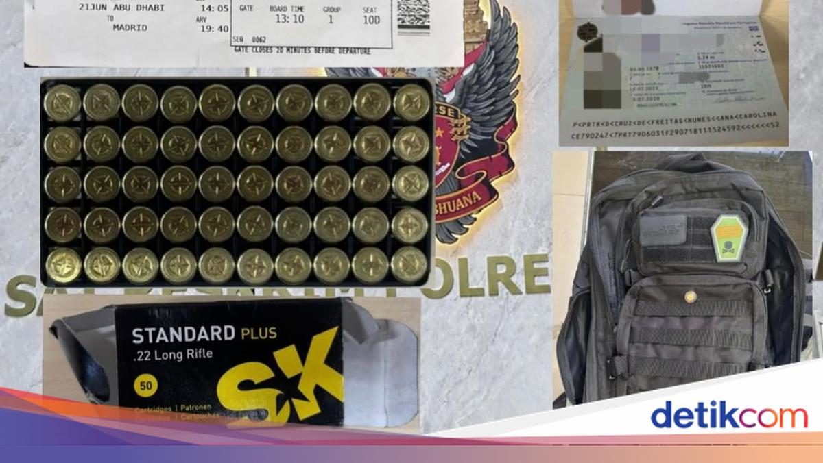 Portuguese Woman Arrested at Ngurah Rai Airport for Carrying 50 Rounds of Ammunition