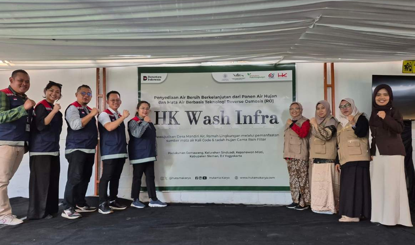 UGM Vocational School and Hutama Karya Introduce Rainwater Harvesting Technology in Sleman