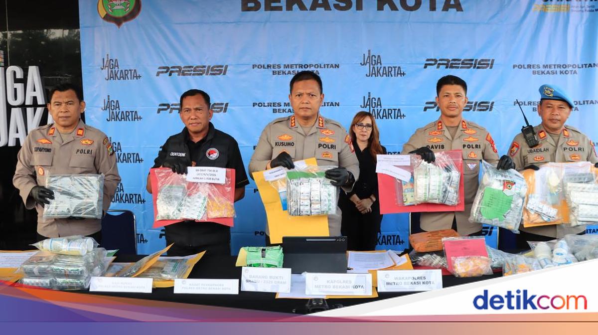 Bekasi City Police Uncover 102 Narcotics Cases in 2 Months, Arrest 121 Suspects