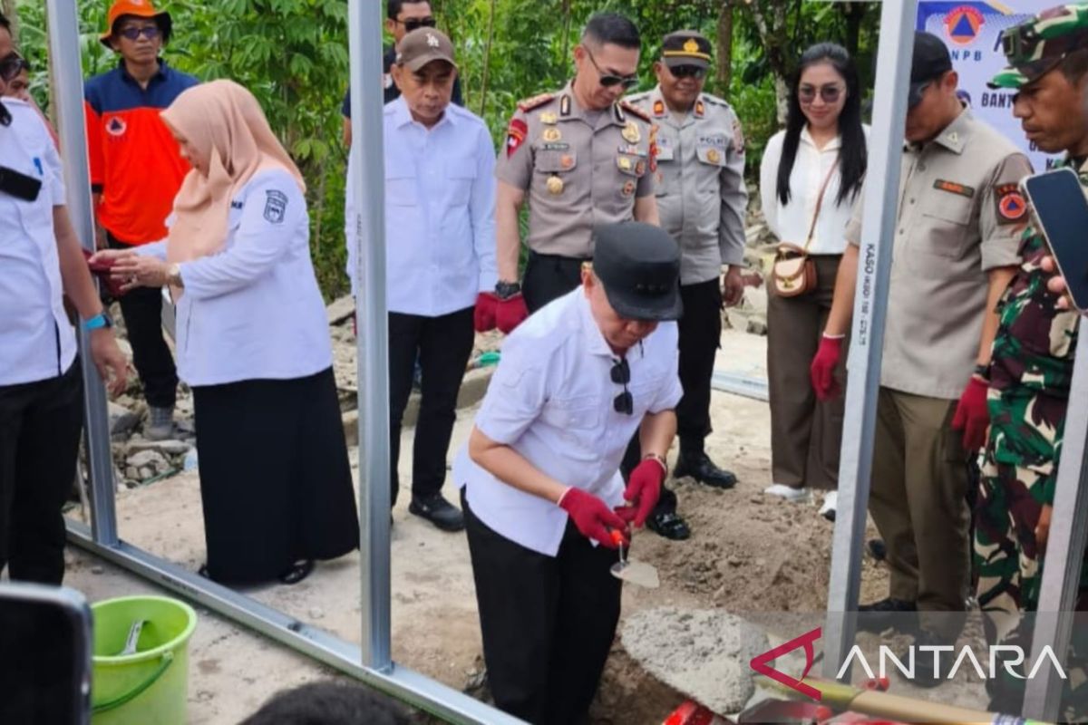 BNPB Accelerates Construction of 50 Temporary Shelters in Nokilalaki, Sigi