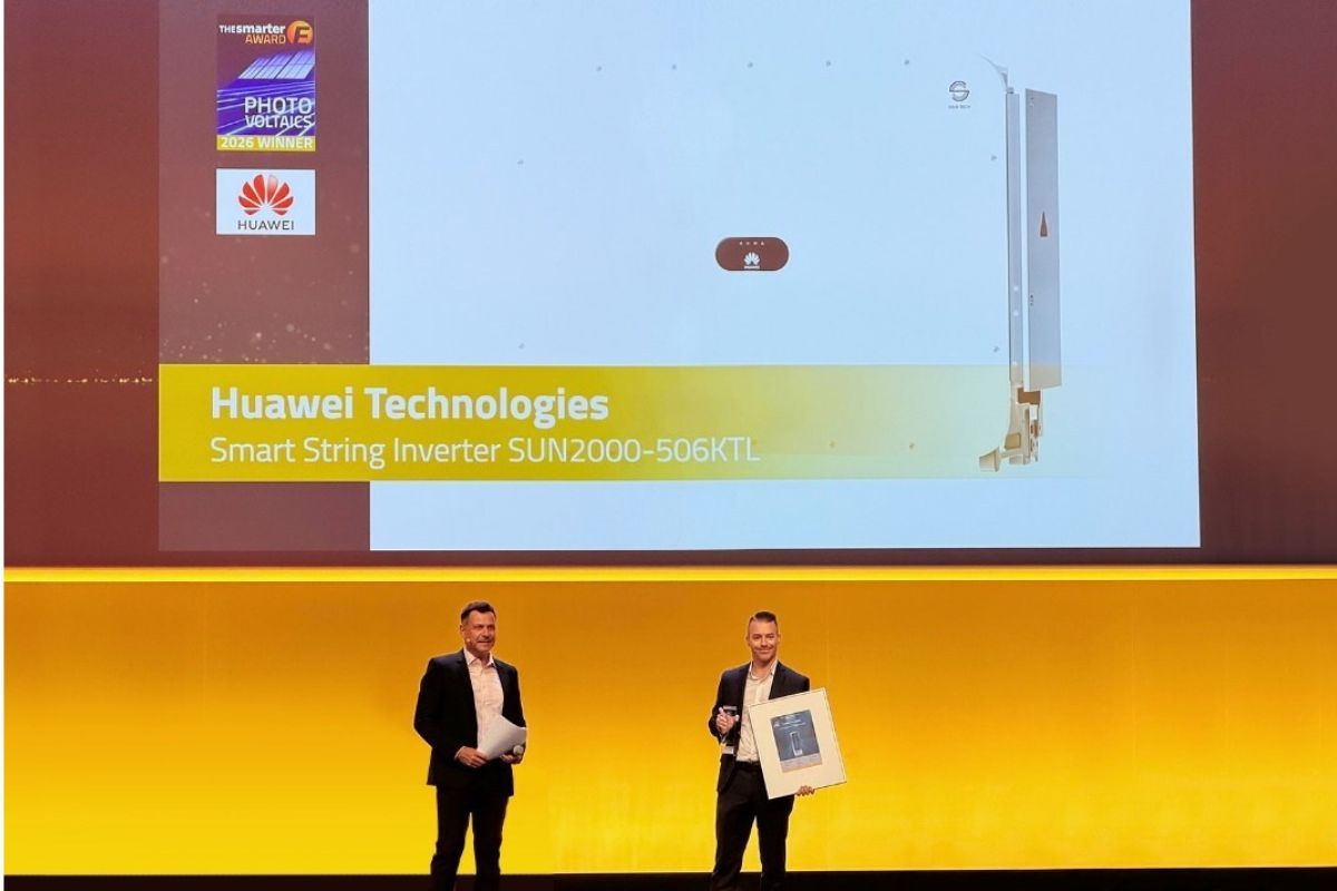 Huawei's 506 kW Smart String Inverter Wins Smarter E AWARD at Intersolar Europe 2026