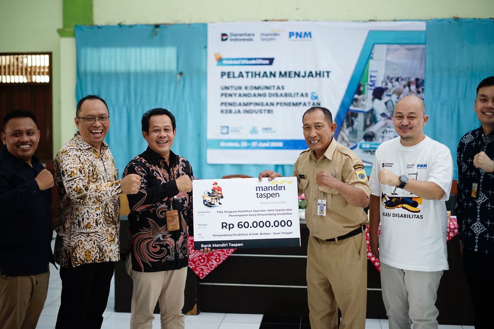 Disabled Persons in Brebes Receive Vocational Training