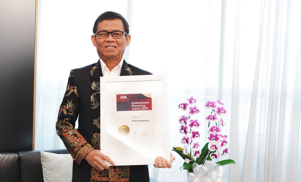 BPJS Ketenagakerjaan Wins Gold Award for Second Consecutive Year, Strengthening Transparency and Sustainability Commitment