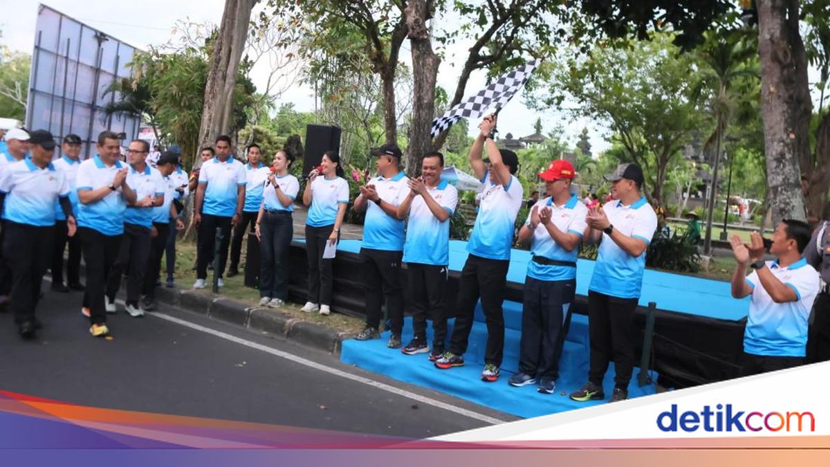 Welcoming the 80th Bhayangkara Day, Bali Police Hold Healthy Walk and MSME Bazaar