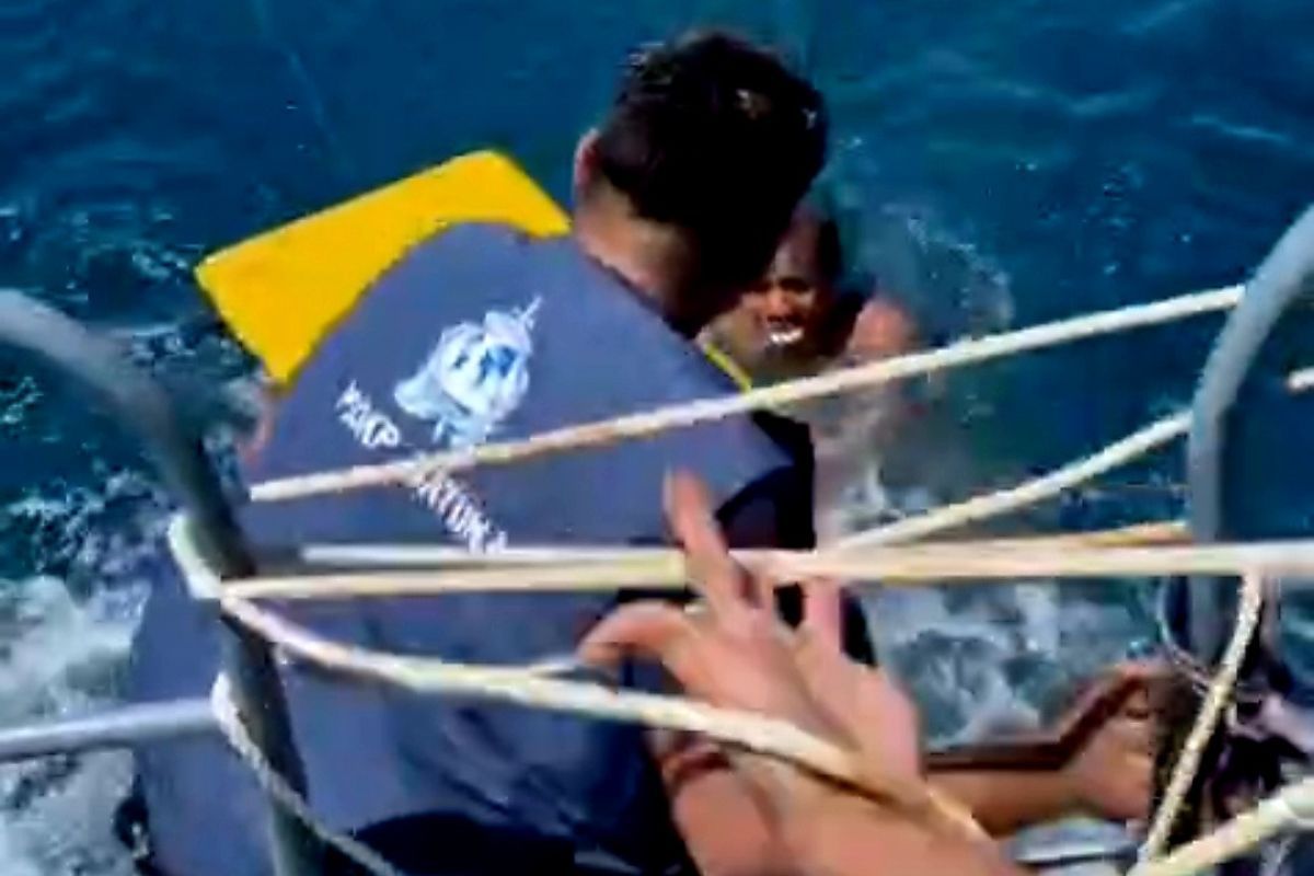 Natuna SAR team finds captain of KM Ocean Three alive, two crew still missing