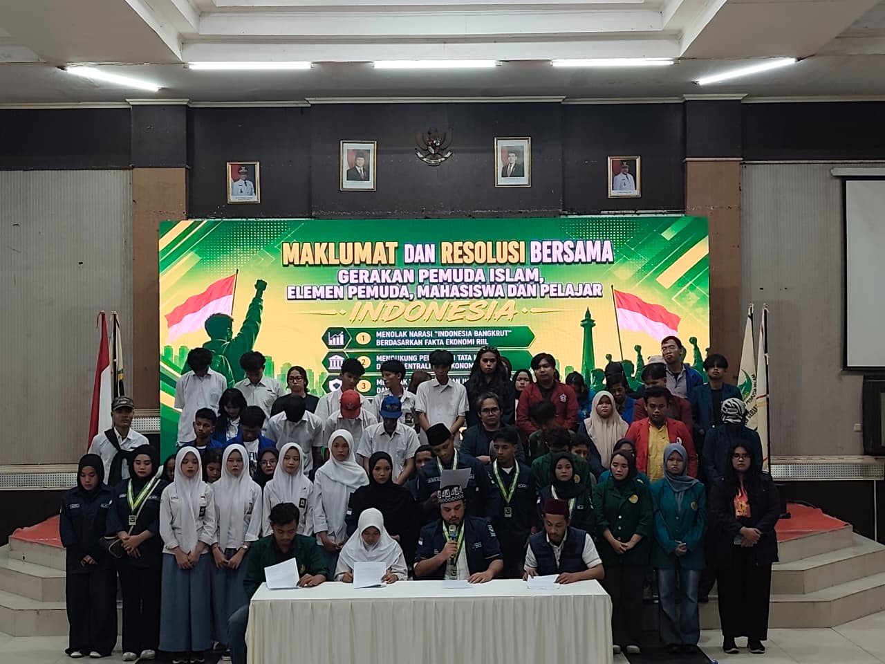 Youth Groups Declare Joint Proclamation and Resolution, Reject 'Indonesia Bankrupt' Narrative