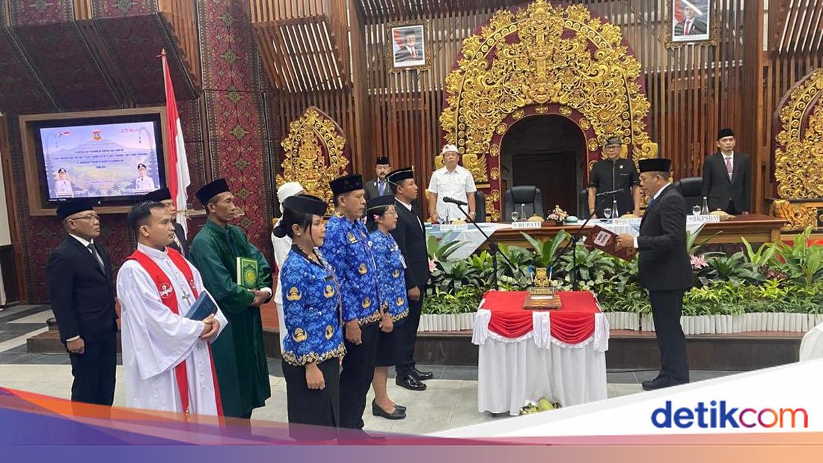 Three Karangasem Regency Officials Promoted, Two Transferred