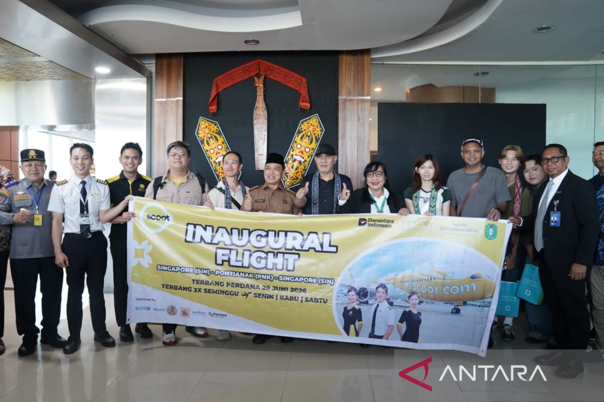 Governor: New Pontianak-Singapore flight opens West Kalimantan tourism opportunities