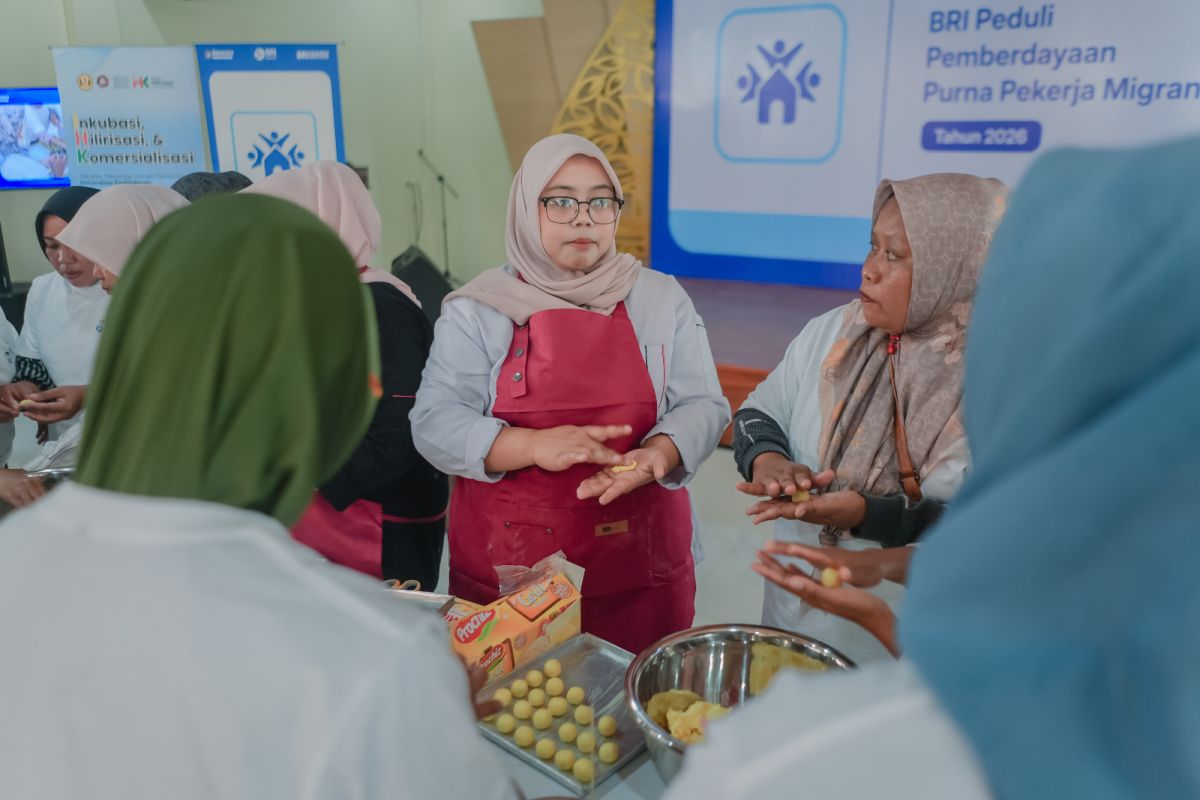 BRI Peduli Provides Entrepreneurship Training for Dozens of Former Indonesian Migrant Workers in Cirebon