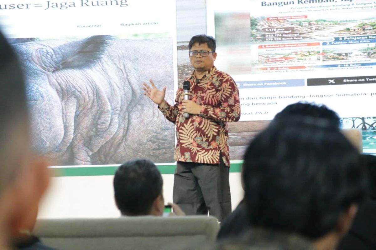 USU Researcher: Leuser Protection Must Be Part of Regional Development Agenda