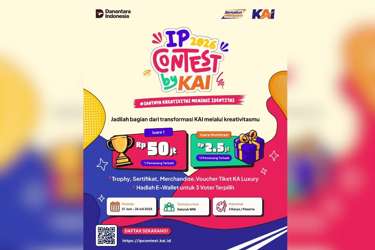 KAI Launches IP Contest 2026 with Rp50 Million Prize for New Identity Creative Works