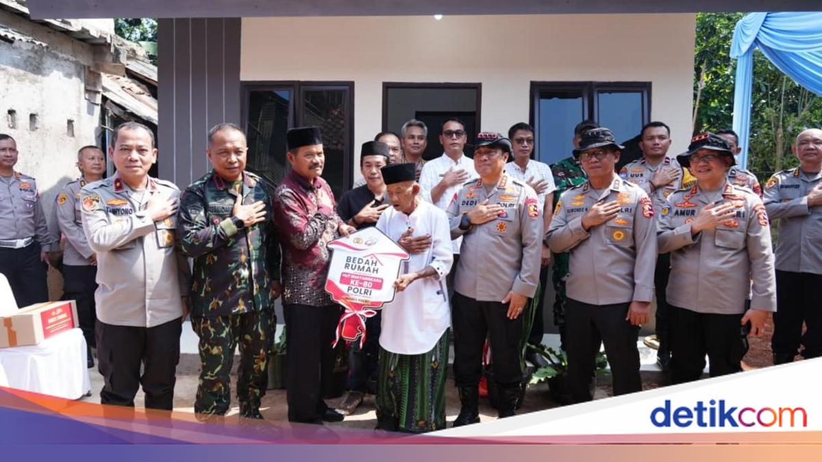 Home Renovation for Hari Bhayangkara: Deputy Police Chief Hands Over New House to Elderly Man