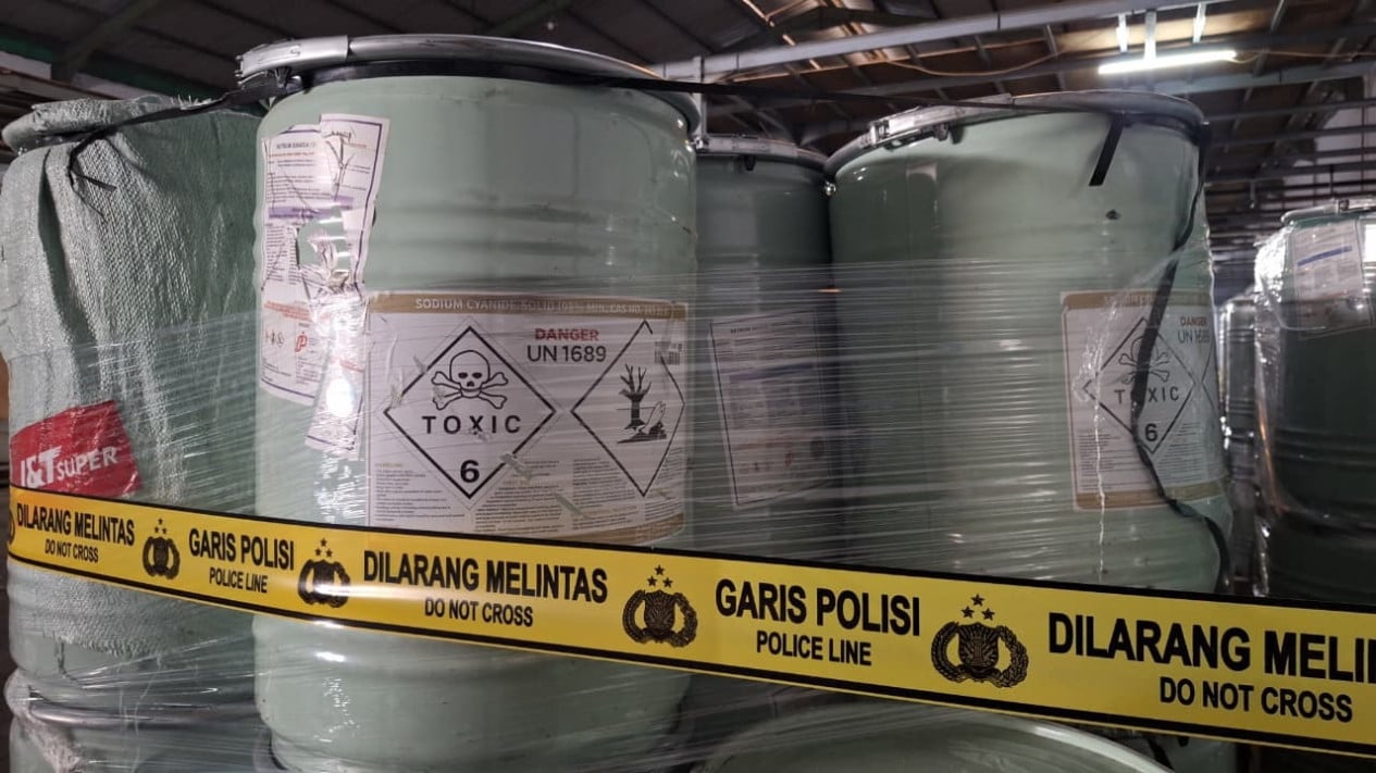 Illegal Cyanide Business Worth Rp769 Billion Uncovered, Supplied to Illegal Gold Miners Across 3 Provinces