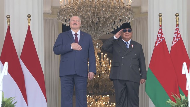 Prabowo Welcomes Belarus President, Discusses New Cooperation Roadmap