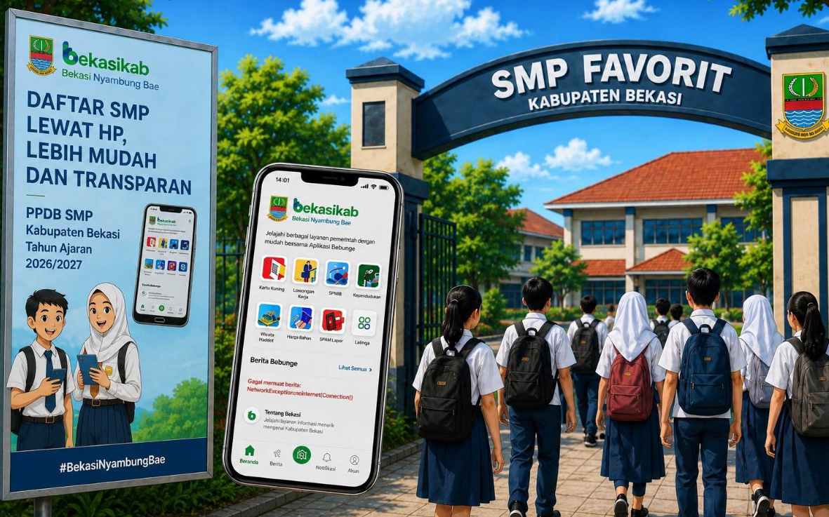 Bebunge App Successfully Processes 50,000 New Junior High School Registrants in Bekasi Regency