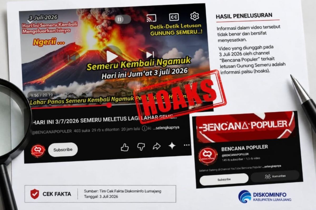 Lumajang Government Confirms Viral Semeru Eruption Video is Hoax