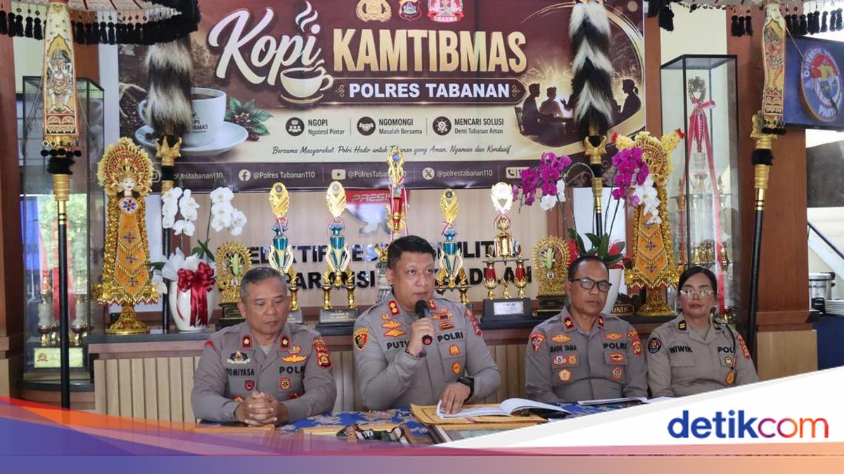 Tabanan Police Uncover Dozens of Theft and Drug Cases in Two Months