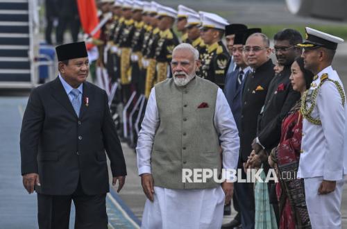 President Prabowo Welcomes Indian PM Narendra Modi on State Visit