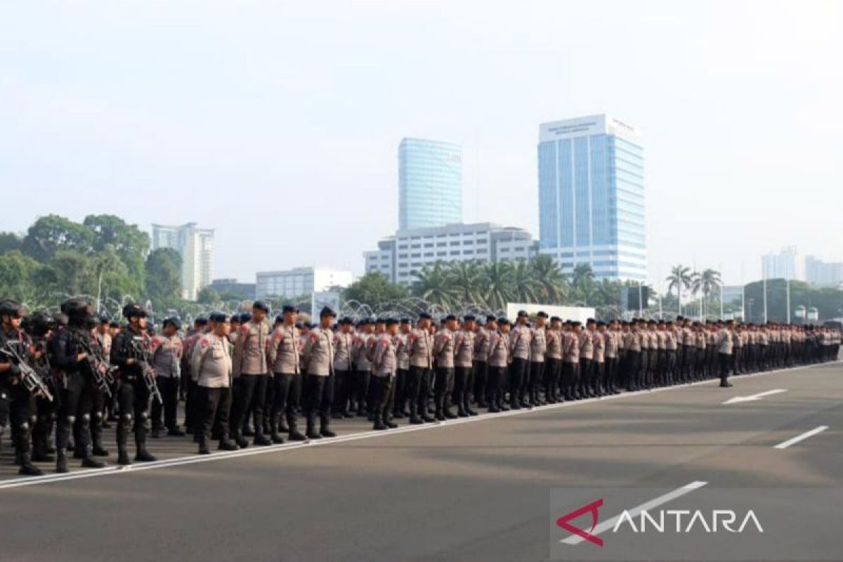 413 Joint Personnel on Standby to Secure Demonstrations in Central Jakarta