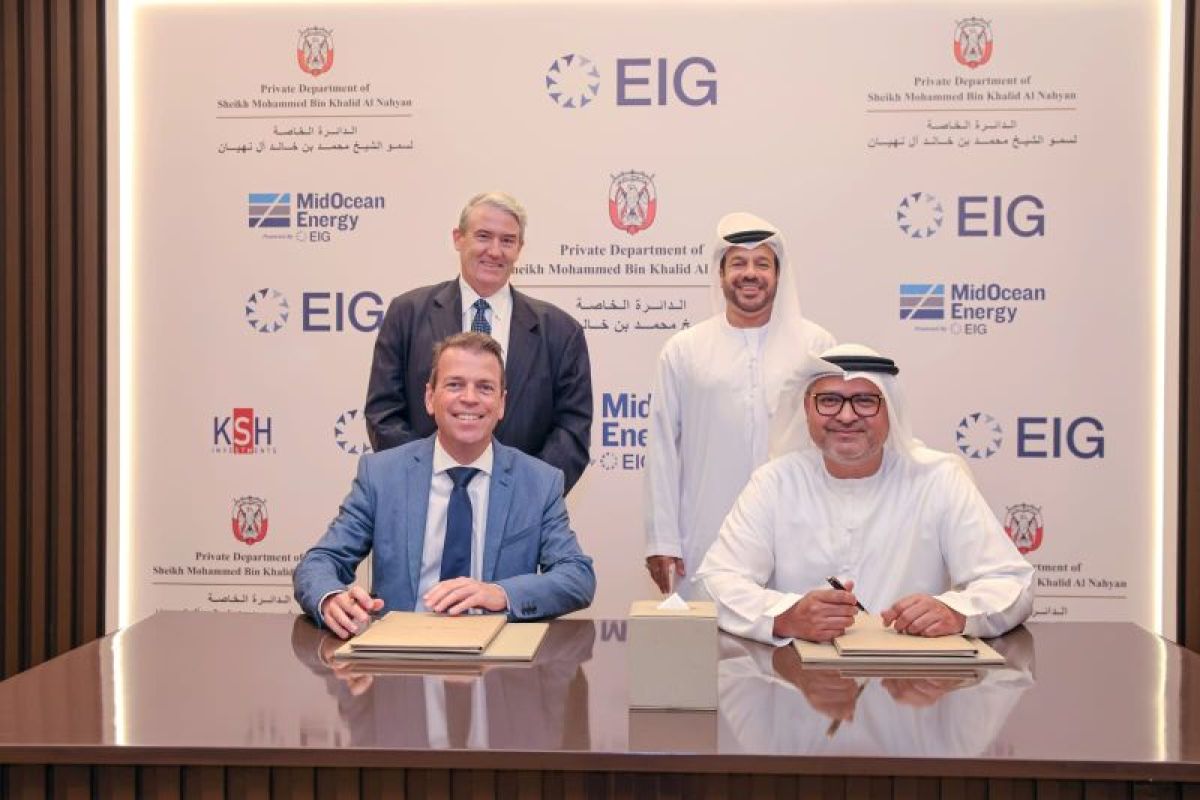 Sheikh Mohammed bin Khalid Al Nahyan's Private Department Invests in MidOcean Energy and Forms Strategic Partnership with EIG