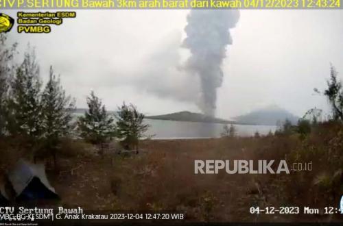 Mount Anak Krakatau Erupts, Ash Column Reaches 200 Metres