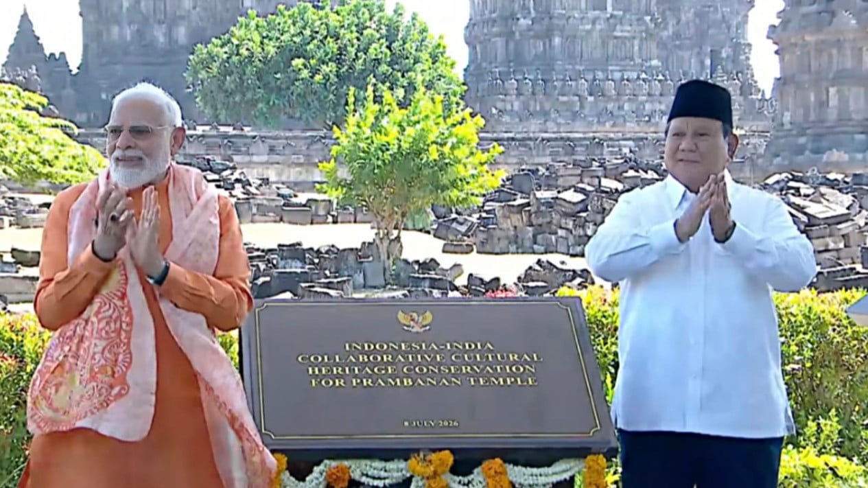 President Prabowo and PM Modi Inaugurate Prambanan Temple Conservation Project
